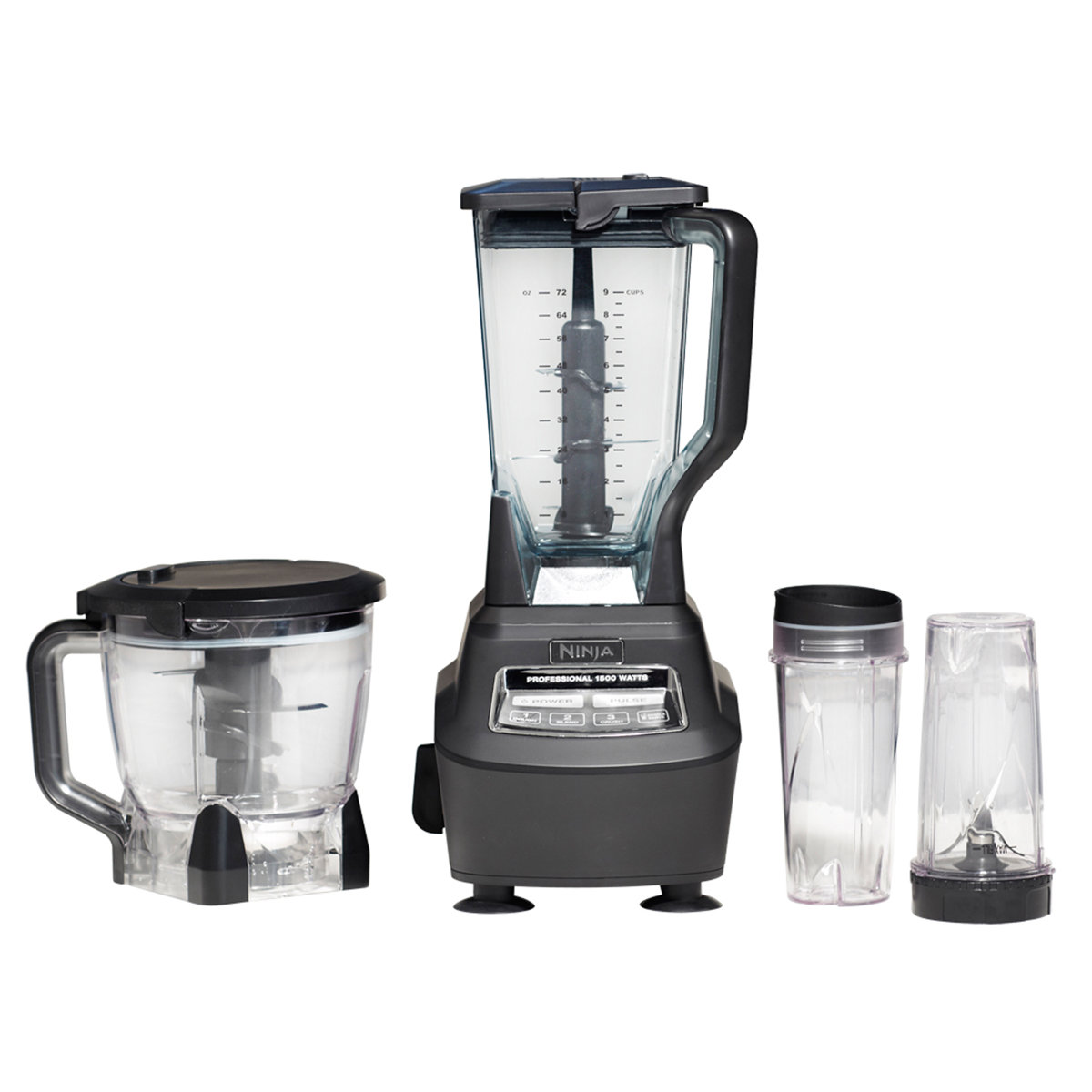 Ninja® Blender and Mega Kitchen System® with 4 Functions, 72 oz. Pitcher, 64 oz. Bowl, and (2) 24 oz. To-Go Cups